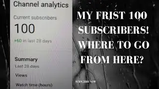 My First 100 Subscribers | 100 subscriber channel growth