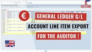 General Ledger Account Line Item Export - for the External Auditor [english]