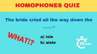 Homophones Quiz