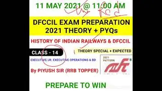 History of Indian Railways and DFCCIL/dfccil 2021/executive operations and bd/dfccil preparation