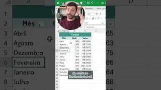 Como classificar meses no Excel #excel #dashboard