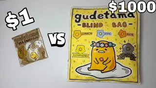 $1 vs $100 Gudetama Blind Bag | Sanrio Edition | ASMR DIY Paper Squishy