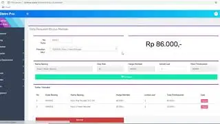 Demo Aplikasi Distro Pos, Aplikasi Point Of Sale untuk Jualan Baju berbasis Web PHP Bootstrap