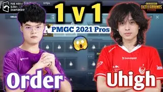 NV Order Vs BTR Uhighboy 1v1 TDM🔥 • PMGC 2021 Training • Pubg Mobile