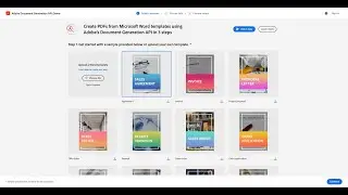 Adobe Document Generation - Demo Playground