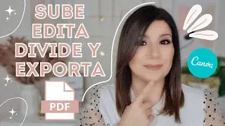 CÓMO subir y editar tus PDF en Canva 💟   Exportar en diferentes formatos!