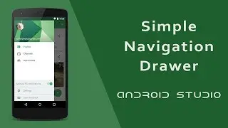 Android Navigation Drawer using NavigationView | Simple | Android Studio | Tutorial