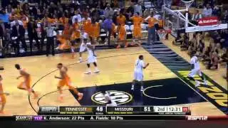 02/15/2014 Tennessee vs Missouri Men's Basketball Highlights