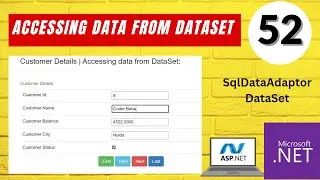 52 ASP.NET Course | How to Display Records as First-Next-Previous-Last in a Textboxes Using ASP.NET