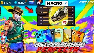 ✅LA MEJOR SENSIBILIDAD para DAR TODO ROJO 🎯en CELULAR TECNO SPARK *Free fire* 2024! Configuración