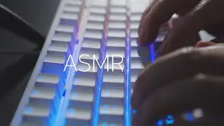 ASMR Keyboard Typing Sounds / Night City Ambience / No Talking