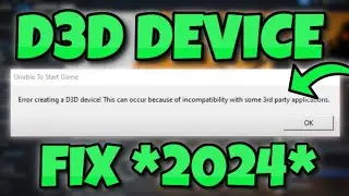 How To Fix *D3D DEVICE* Error In CS2! 2024