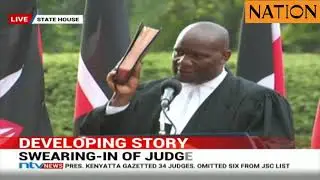 Judge Mboya Joseph takes the oath of office as newly appointed Judge