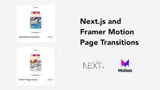 How to Code Page Transitions With Next.js Using Framer Motion | Tutorial