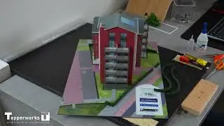 3Dprinted architectural scale model ‘The Village’  (Tower4) | Time lapse making of (dubstep version)