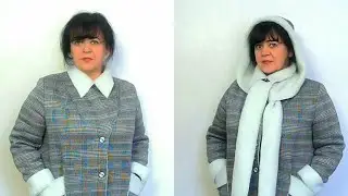 Капюшон к пальто. Капюшон-шарф. Съемный капюшон.