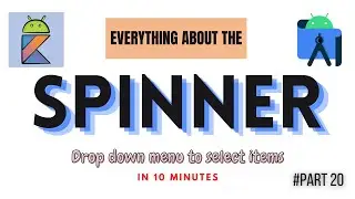 Spinner drop-down menu. Android Studio | kotlin