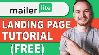 MailerLite Landing Page Tutorial | How To Create A Landing Page For Free