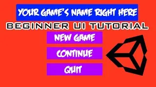 Unity Beginner UI Tutorial | Unity Title Screen