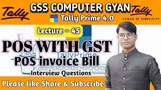 POS WITH GST in TallyPrime || POS invoice bill in Tallyprime #tally  #tallyprime #tallysolution