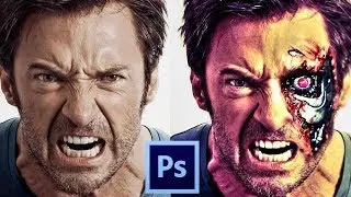 Terminator face | Photoshop Manipulation