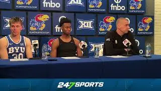 BYU's Mark Pope, players discuss win over Kansas