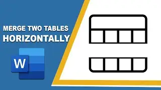 How to merge two tables in word horizontally