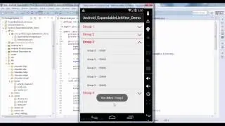 Android ExpandableListView Demo