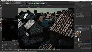 Demo Kitbash Crowd Scene Houses 48 models [UV, Texture, Game ready topology]