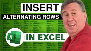 Excel - How to Format Excel Rows to Alternate Color - Episode 2209