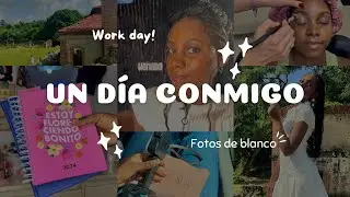 UN DÍA CONMIGO🤎 | Fotos de blanco + día de grabación 🎥✨