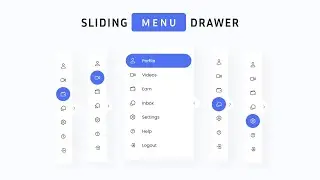 Sliding Menu Drawer Using HTML, CSS & JS | Navigation Drawer Menu | Dev Tech