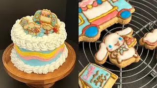 시나모롤 쿠키 케이크 만들기 Cinnamoroll Cookie Cake シナモロールクッキーケーキ