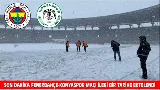 FENERBAHÇE-KONYASPOR MAÇI ERTELENDİ / İSTANBULDA YOĞUN KAR YAĞIŞI / KAR ESİR ALDI.