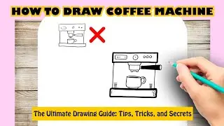 How to draw COFFEE MACHINE Easy | Simple Tutorial