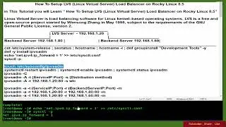 How To Setup LVS (Linux Virtual Server) Load Balancer on Rocky Linux 8.5