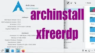 Fastest Arch Linux QEMU VM install. Using archinstall, KDE and xorgxrdp - July 2022 - e668a5d6