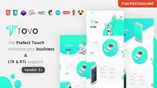 Tovo - HTML App Landing Page | Themeforest Website Templates and Themes