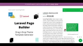 Laravel Page Builder Reusable Drag n Drop Editor - Installation and Setup