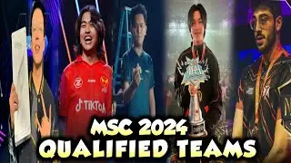 ALL THE QUALIFIED TEAMS THAT SECURED THE  MSC 2024 SPOT. . .