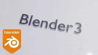 AE 「blender 3」Cinematic Opener Slideshow in Blender EEVEE | 3D Silver Text Animation