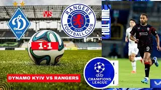 Dynamo Kyiv vs Rangers 1-1 Live Stream Champions League Qualifier Football Match Score Highlights