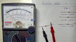 How to check resistor with Analog Multimeter