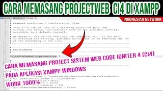 [FULL] CARA MEMASANG PROJECT SISTEM WEB CODE IGNITER 4 (CI4) PADA XAMPP