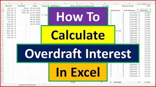 How to Calculate Overdraft Interest in Excel