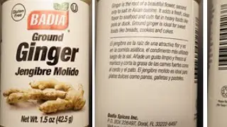 Consumer alert issued for ground ginger, cinnamon products