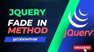 jQuery fade In Method | jQuery Tutorial #jquery #jquerytutorial #html