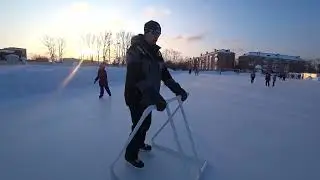 г. Лысьва Обучающее видео о том как правильно кататься на катке. 11.02.2022 г.