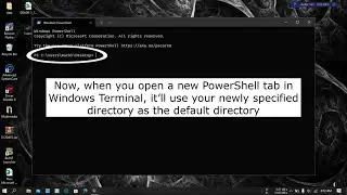 How to Change the Default Directory in Windows Terminal