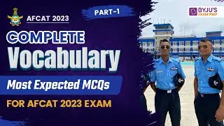 Complete Vocab for AFCAT 2023 Exam I English for AFCAT 2023 I Learn Vocab